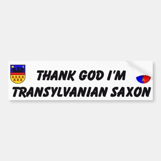 Thank God I'm Transylvanian Saxon Autoaufkleber (Vorne)