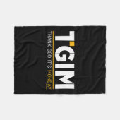 Thank God, It's Monday_ A Funny Twist On Workplace Fleecedecke (Vorderseite (Horizontal))