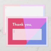 Thank someone yourself dankeskarte (Vorne/Hinten)