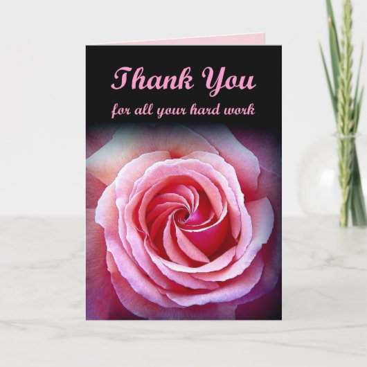 THANK YOU Administrative Professionals Day PINK Dankeskarte (Vorderseite)