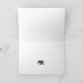 Thank You - African Elephant Dankeskarte (Innenseite)