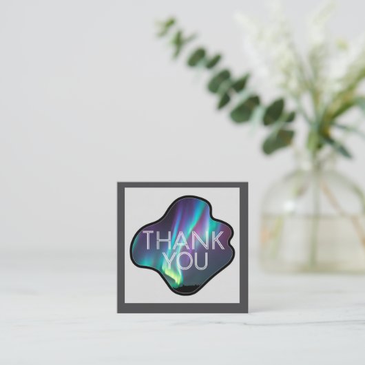 Thank You, Aurora Borealis  Begleitkarte (Stehend Vorderseite)