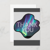 Thank You, Aurora Borealis  Dankeskarte (Vorne/Hinten)