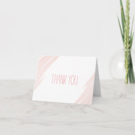Thank you Baby Shower Card Blush Watercolor Dankeskarte