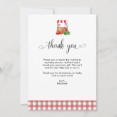 Thank you Baby Shower Locally Grown Farm Market Dankeskarte (Vorderseite)