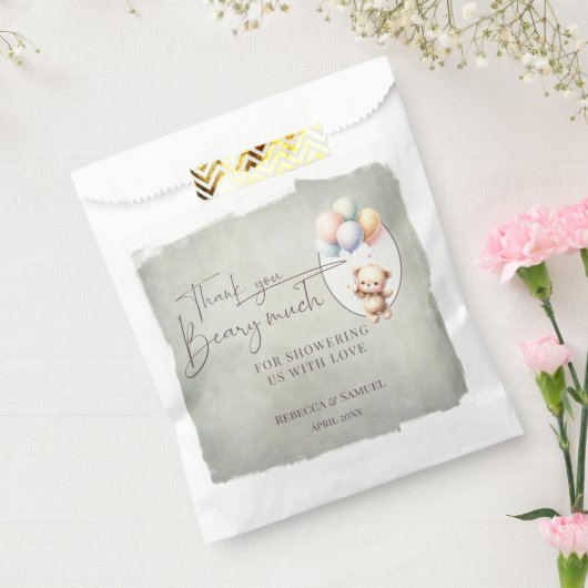 Thank You Beary Much, Bearly Wait Baby Shower Geschenktütchen (Versiegelt)