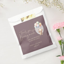 Thank You Beary Much, Bearly Wait Baby Shower Geschenktütchen