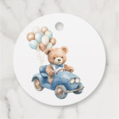 Thank You Beary Much First Birthday Watercolor Geschenkanhänger (Rückseite)