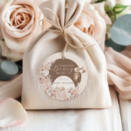 Thank You Beary Much Neutral Teddy Bear Favor Geschenkanhänger