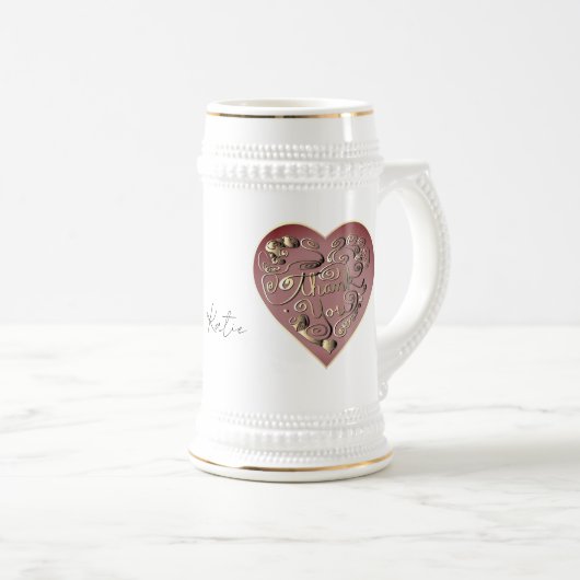 "Thank You " Bierglas (VorderseiteRechts)