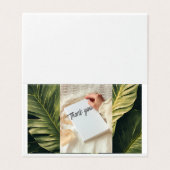 Thank You Botanical Greenery Card with Blue Brush (Außenseite Aufgefaltet)