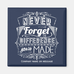 Thank You Business Staff Customer Never Forget Magnet