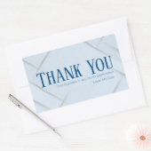 Thank You Business Sticker Baby Blue & Royal Blue (Umschlag)