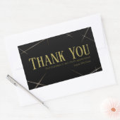 Thank You Business Sticker Black & Gold (Umschlag)