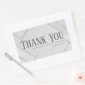 Thank You Business Sticker Silver Gray & Platinum (Umschlag)