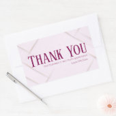 Thank You Business Sticker Soft Pink & Berry Red (Umschlag)