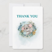 Thank You Card Baby Shower "Baby Koala" Dankeskarte (Vorderseite)