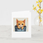 Thank You Card, Cute, Appreciation Karte (Gelbe Blume)