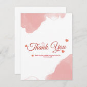 Thank You Card   Dankeskarte (Vorne/Hinten)