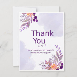 Thank You Card  Dankeskarte