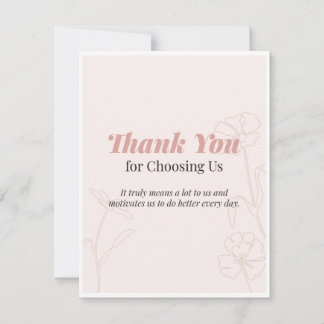 Thank you Card Dankeskarte
