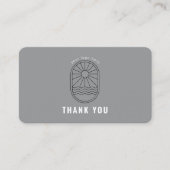 Thank You Card Discount Code Review Logo Business Visitenkarte (Vorderseite)