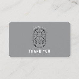 Thank You Card Discount Code Review Logo Business Visitenkarte