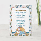 Thank You Card for a Mail Carrier Karte (Vorderseite)