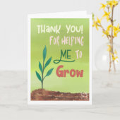 Thank you - Card for Elderly Karte (Gelbe Blume)