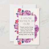 thank you card for teacher dankeskarte (Vorderseite)