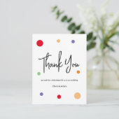Thank You Card for wedding Dankeskarte (Stehend Vorderseite)