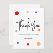 Thank You Card for wedding Dankeskarte (Vorne/Hinten)