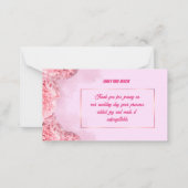 Thank you Card for Wedding Guests Mitteilungskarte (Vorderseite)