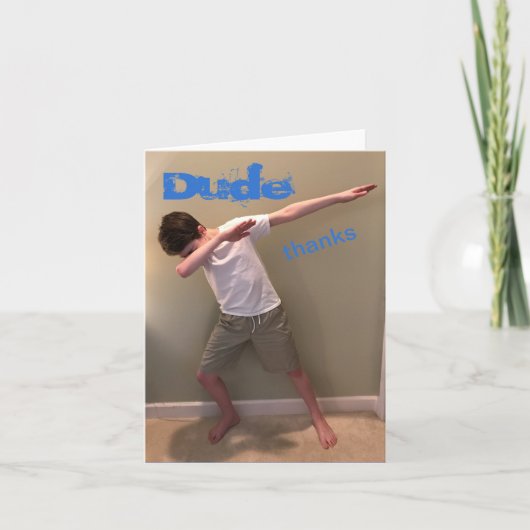 Thank You Card from Teenager Dankeskarte (Vorderseite)