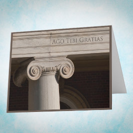 Thank You Card in Latin Dankeskarte