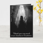 Thank You Card Into the light - goodbye my dear Karte (Gelbe Blume)