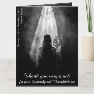 Thank You Card Into the light - goodbye my dear Karte