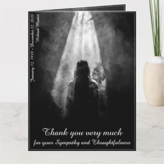 Thank You Card Into the light - goodbye my dear Karte