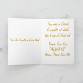 Thank You Card-Royalty Dankeskarte (Innenseite)