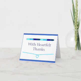 Thank You Card - Shades of Blue Dankeskarte
