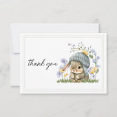 Thank You Card Simple Little Bunny Dankeskarte (Vorderseite)