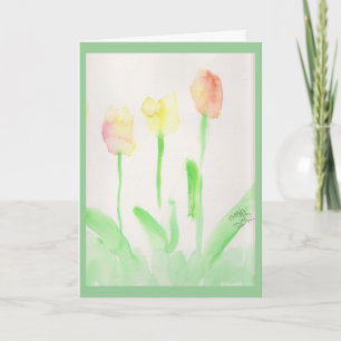 Thank you Card- Tulips Dankeskarte