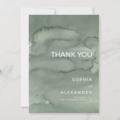  Thank You Card Wedding.  Dankeskarte (Vorderseite)