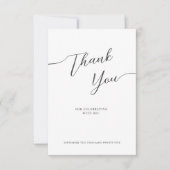 Thank You Cards for Bridal shower in a modern. Dankeskarte (Vorderseite)