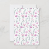 Thank You Cards for Bridal shower in a modern. Dankeskarte (Rückseite)