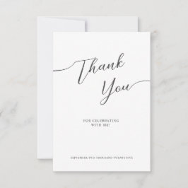Thank You Cards for Bridal shower in a modern. Dankeskarte