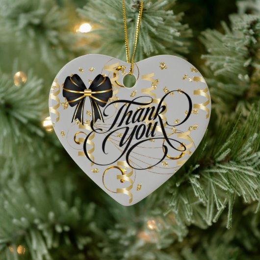 Thank You Ceramic Ornament (Baum)