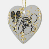 Thank You Ceramic Ornament (Links)