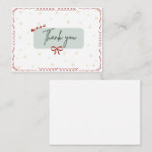 Thank you Christmas Card Mitteilungskarte (Vorne/Hinten)