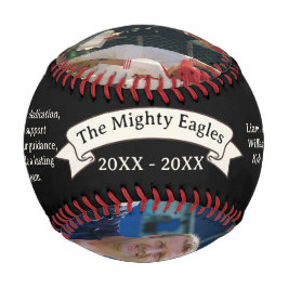 Thank You Coach Appreciation Photo & Team Roster Baseball